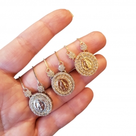 COLAR NOSSA SENHORA DAS GRAÇAS LALÁ -BANHO OURO