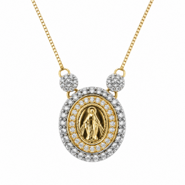 Colar Nossa Senhora das Graças Ouro - Petit