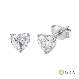 Brinco Moissanite Eternal Heart