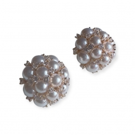 Brinco Perola Banho Ouro Essence