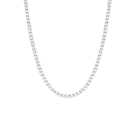 Colar Riviera Moissanite 2mm - 40cm