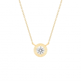 Colar Soleil Moissanite Ouro