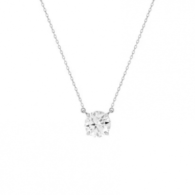 COLAR SOLITÁRIO MOISSANITE 8MM