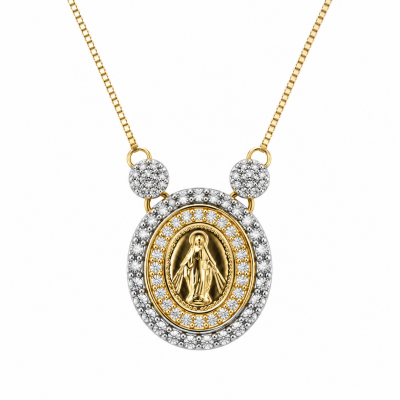Colar Nossa Senhora das Graças Ouro - Petit