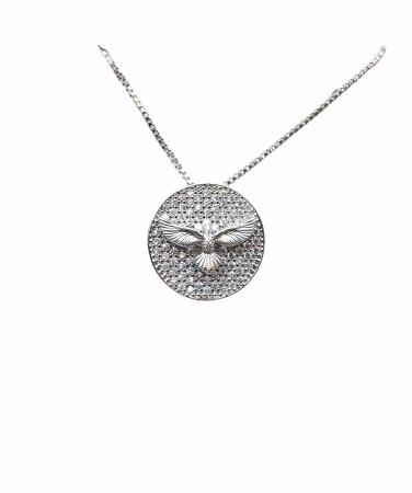 Colar Espírito Santo Cravejado - Ródio