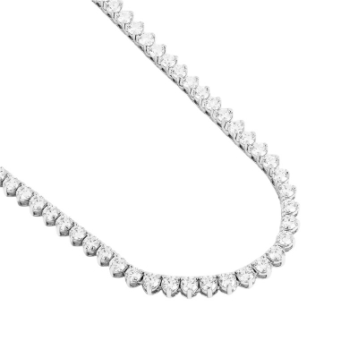 Colar Riviera Zircônias Folheada -Ródio