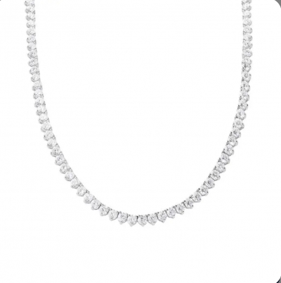 Colar Riviera Prata Pedra 2,5mm -42cm