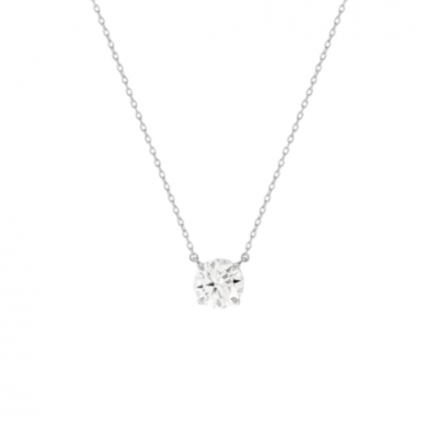 COLAR SOLITÁRIO MOISSANITE 6,5MM
