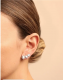Ear Cuff Zircônias Brancas em Prata 925