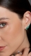 Brinco Ear Cuff Gotas Esmeralda Prata 925