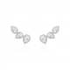 Ear Cuff Zircônias Brancas em Prata 925