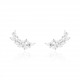 BRINCO PRATA EARCUFF NAVETES E SOLITARIO
