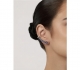 Brinco Prata EarCuff Solitários Tanzanita