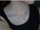 Colar Riviera Prata 2,5mm 3 Garras -45cm