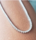 Colar Riviera Moissanite 2mm - 40cm
