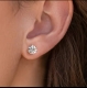 BRINCO SOLITÁRIO MOISSANITE 7MM