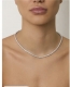 Colar Riviera Moissanite 3mm Prata