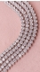 COLAR RIVIERA MOISSANITE 42CM