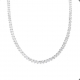 Colar Riviera Prata 2,5mm 3 Garras -45cm